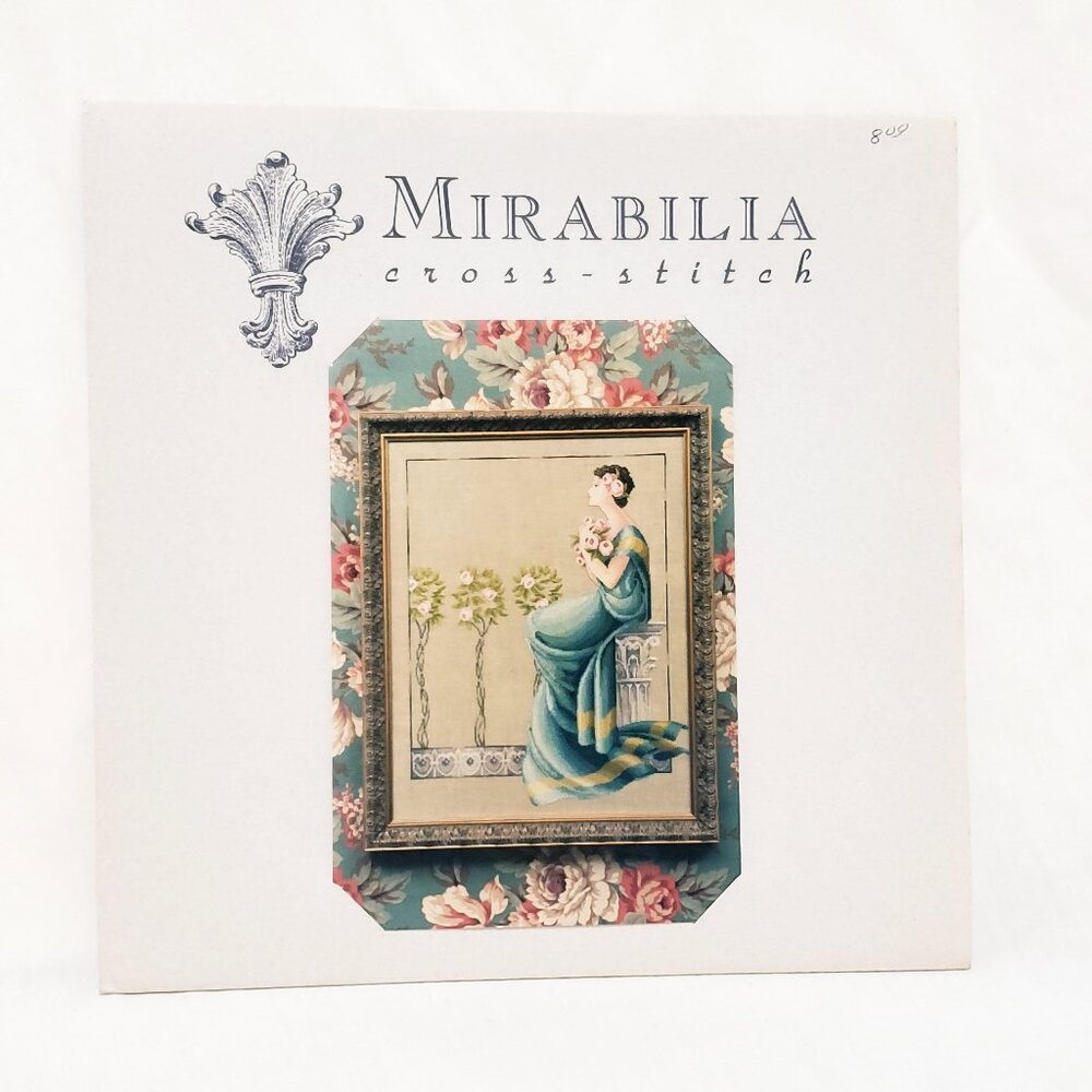 Mirabilia Cross Stitch Pattern Damask Roses 1993 Nora Corbett